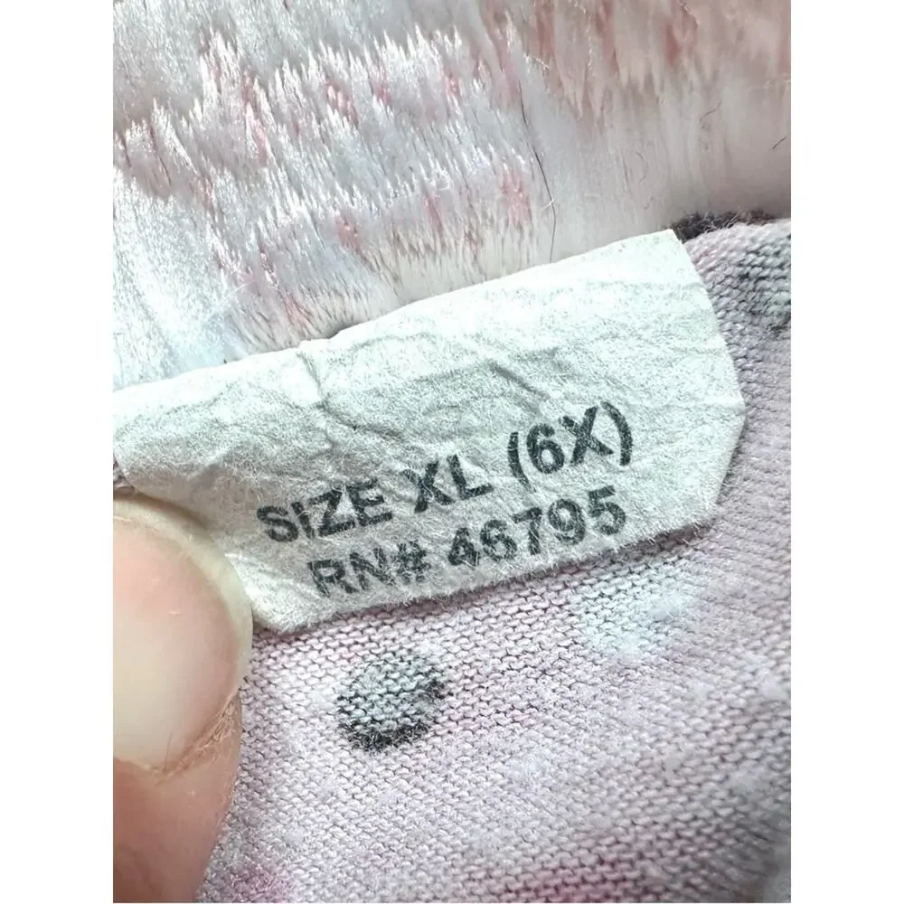Vintage Kids Headquarters Toddler Girls Pink Heart Dress Size 6X Short Sleeve